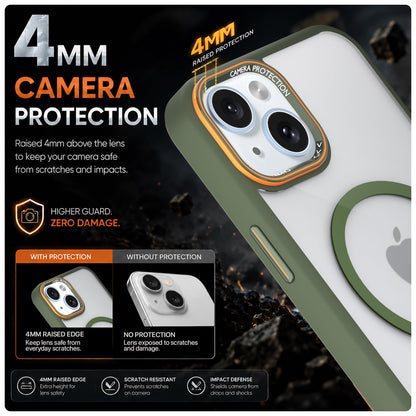 Green mag-safe phone cover for iPhone 15 Plus – Pikkme – photo 4