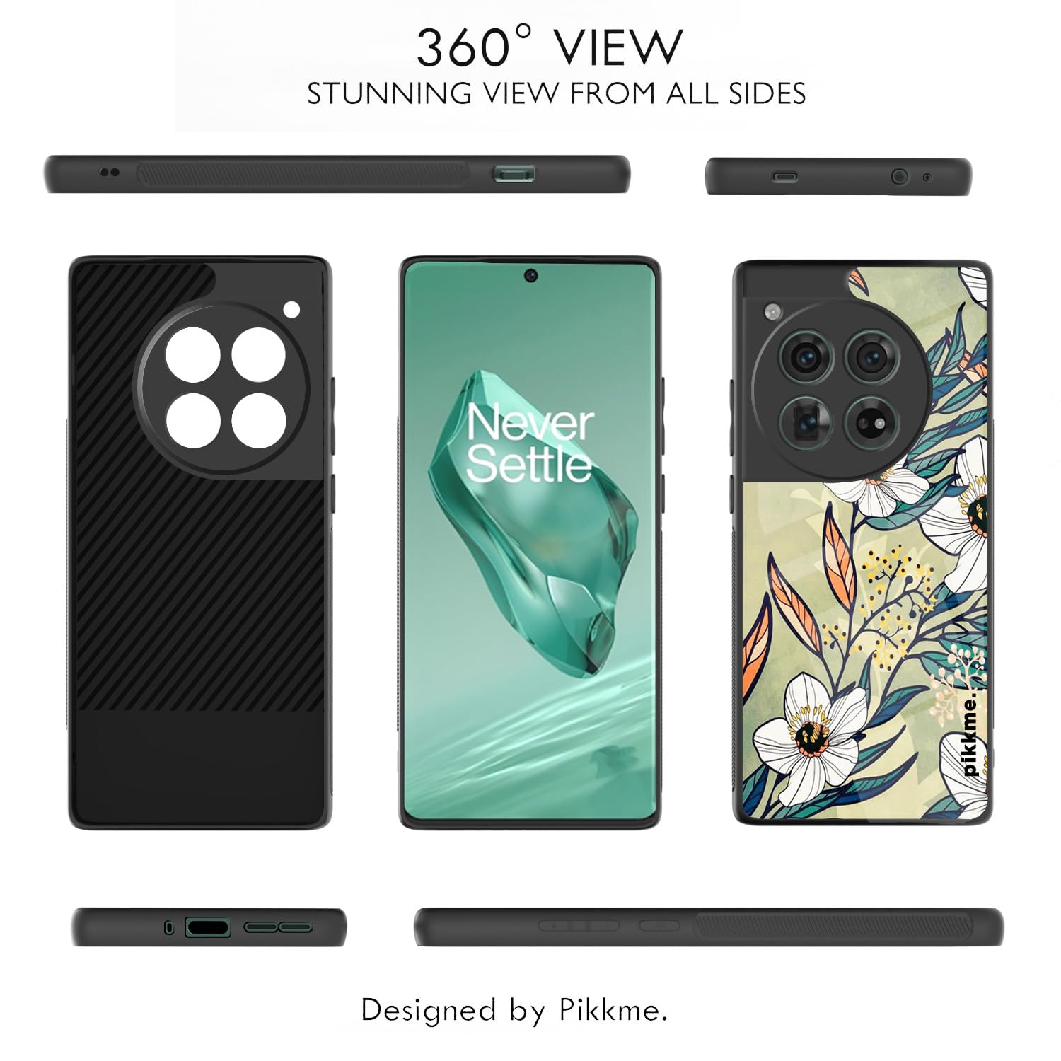 Pikkme OnePlus 12 5G Flower mobile back cover – photo 2