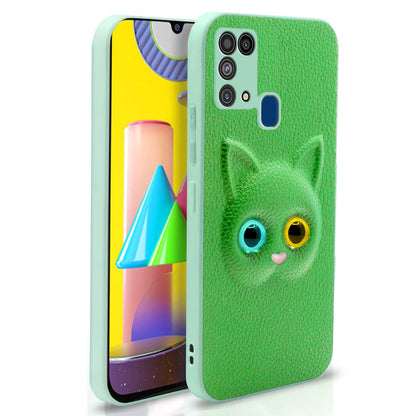 Pikkme green Cat phone cover for Samsung M31/M31 Prime/F41