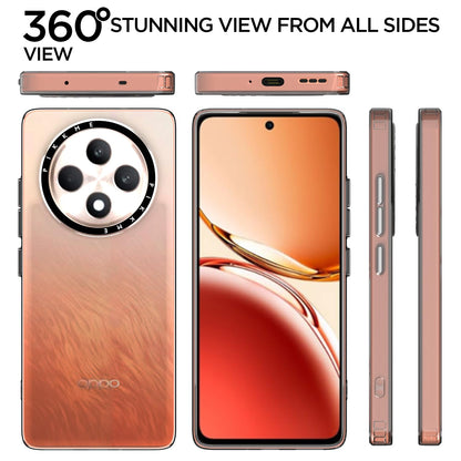 Pikkme Oppo Reno 12F 5G Transring Back Cover (Black)