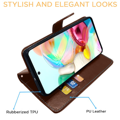 Pikkme Samsung A51 brown & coffee flip cover – photo 5