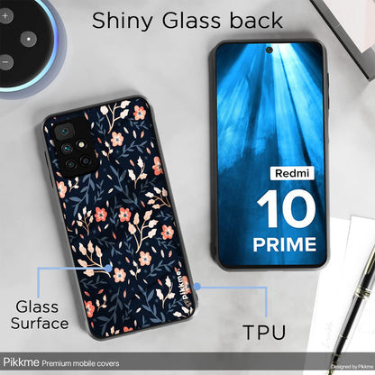 Redmi 10 Prime Flower mobile back cover by Pikkme – photo 3