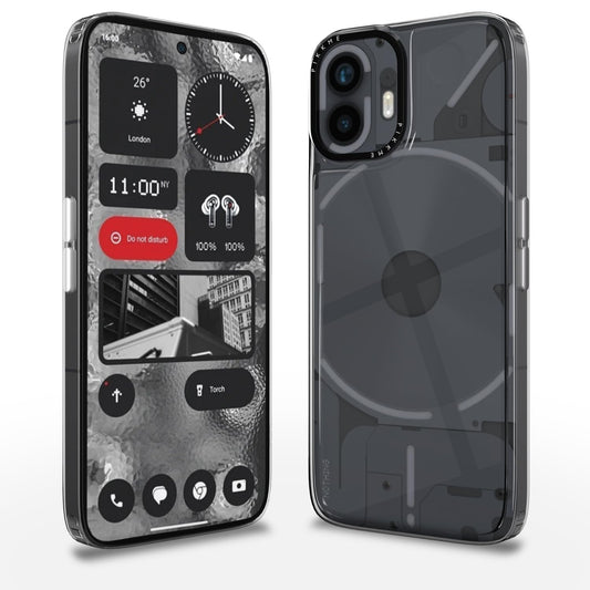 Pikkme Nothing Phone 2 Transring Back Cover (Black)