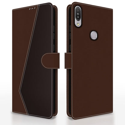 Pikkme brown & coffee mobile flip cover for Asus