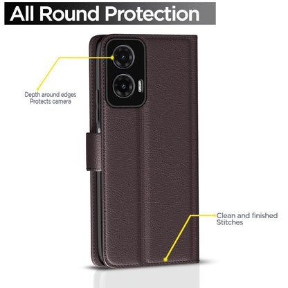 Moto G35 5G mobile flip cover in coffee by Pikkme – photo 4