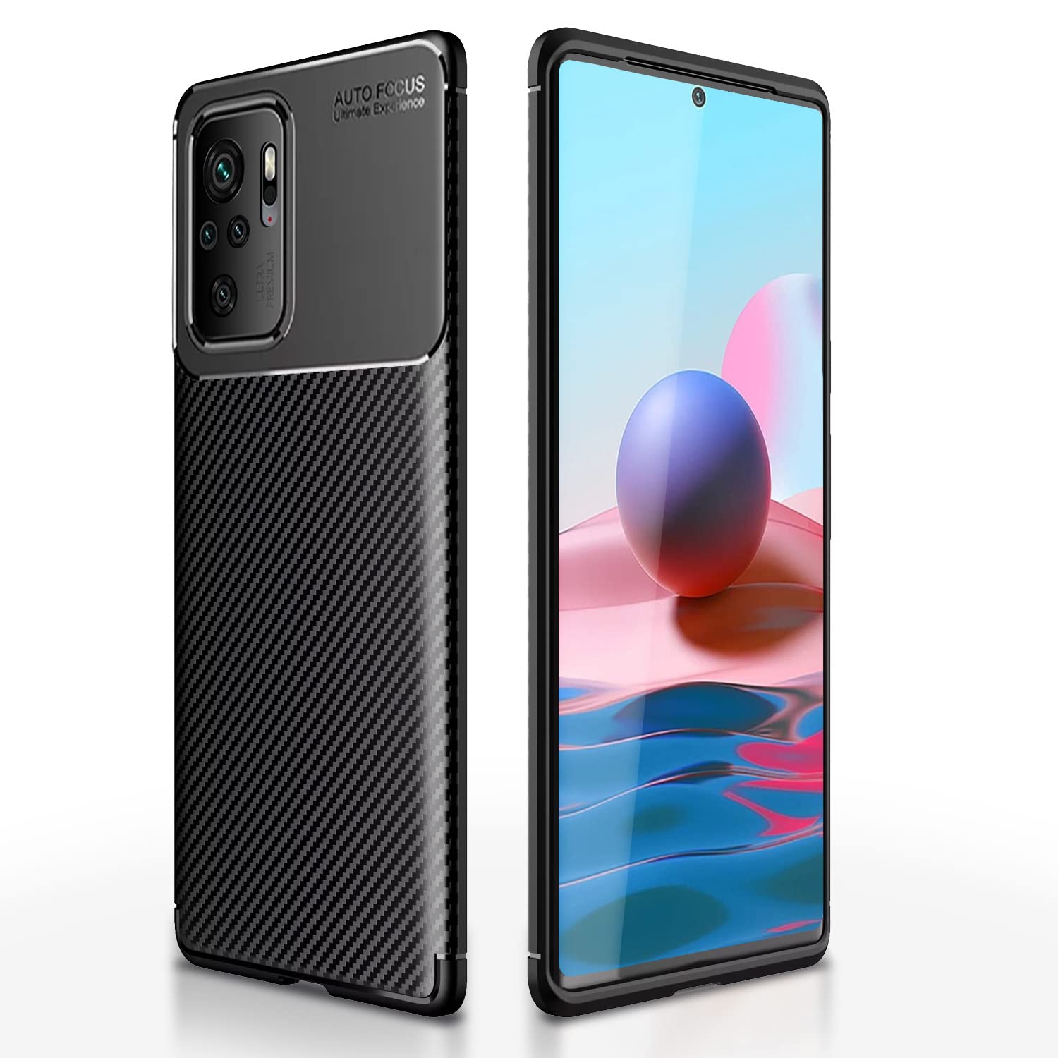 Pikkme Redmi Note 10/Note 10s black back cover