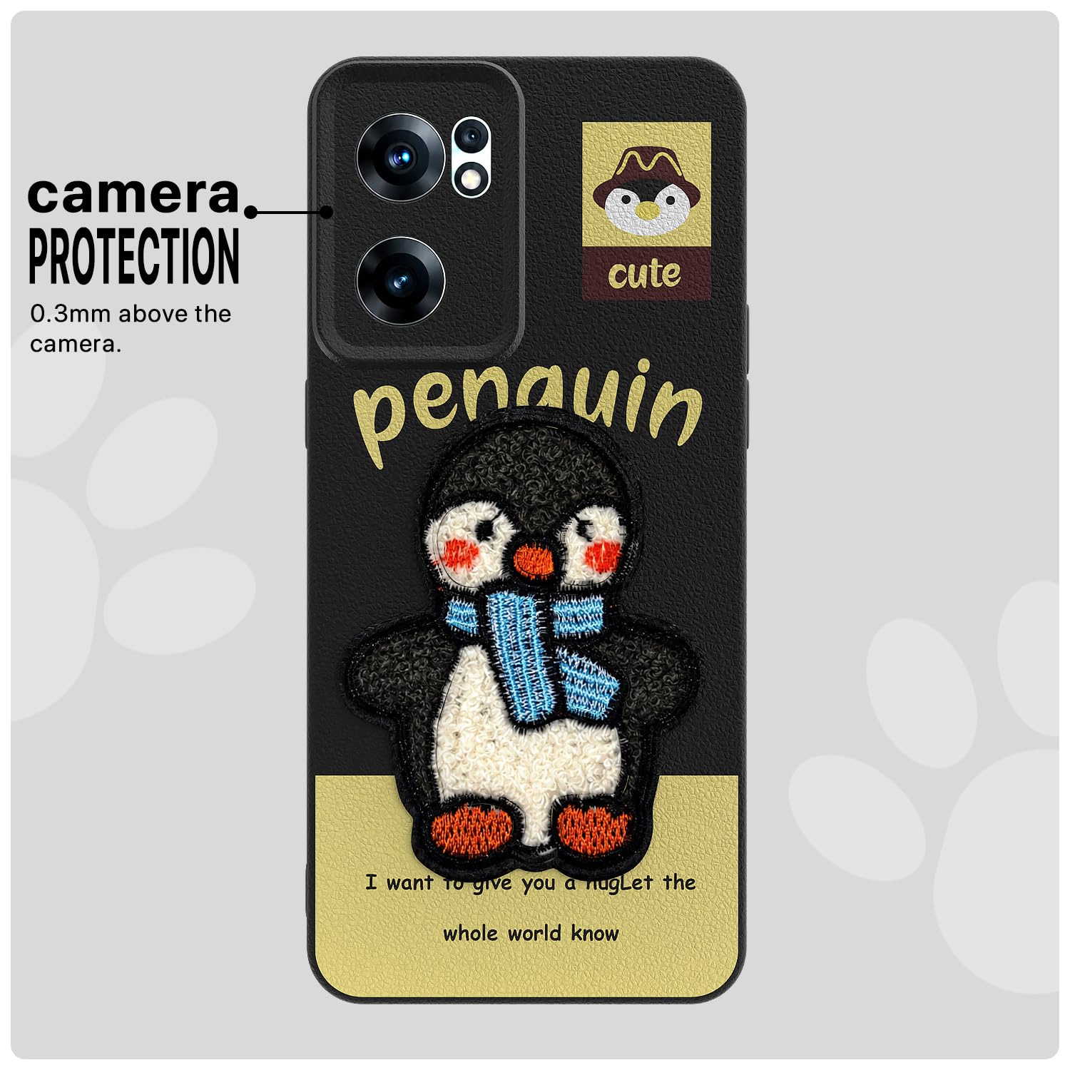 Pikkme OnePlus Nord CE 2 5G Plush Patch black mobile back cover – photo 6