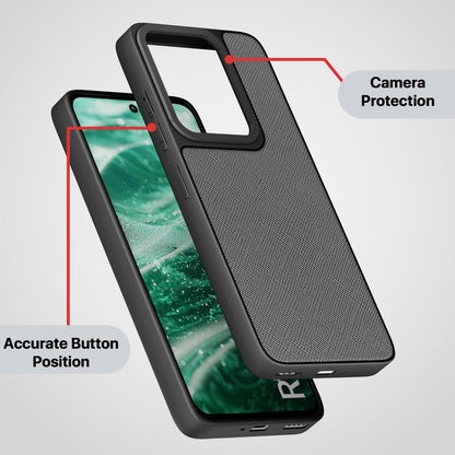 Redmi 13/Poco M6 Plus 5G Leatherback back cover in grey by Pikkme – photo 3