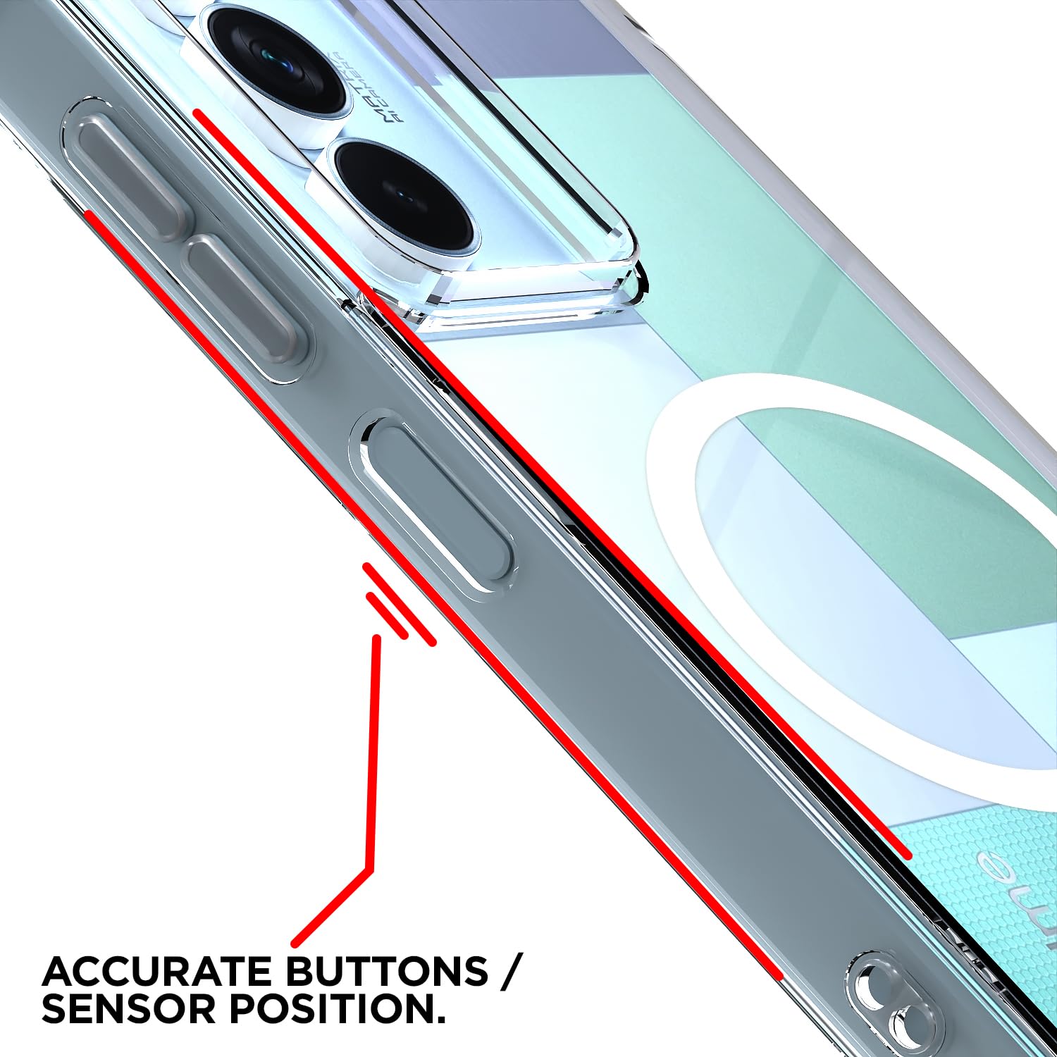 Pikkme Realme P4 Lite 5G transparent mag-safe back cover – photo 6