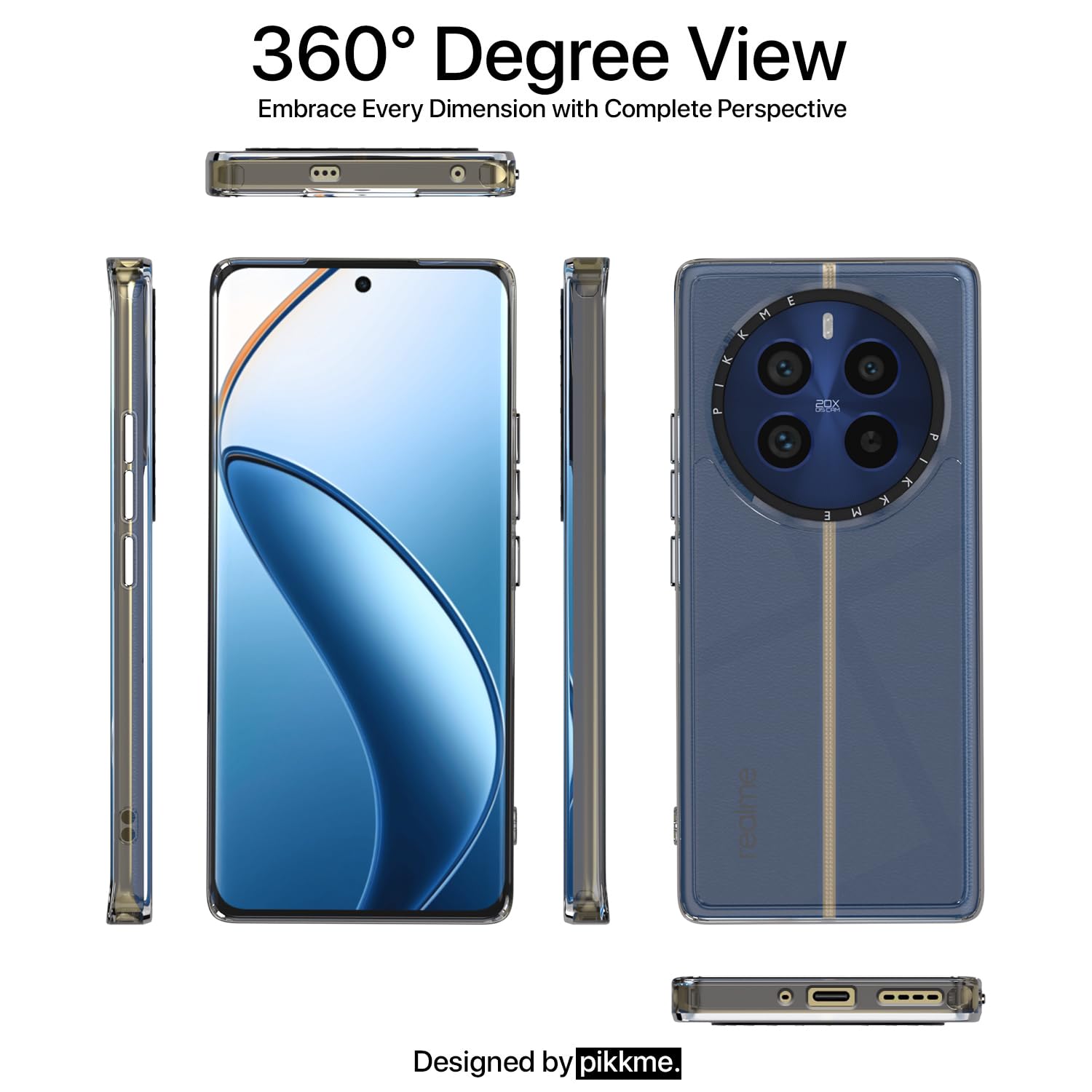 Realme 12 Pro/12 Pro Plus 5G Hybrid mobile cover in transparent by Pikkme – photo 2