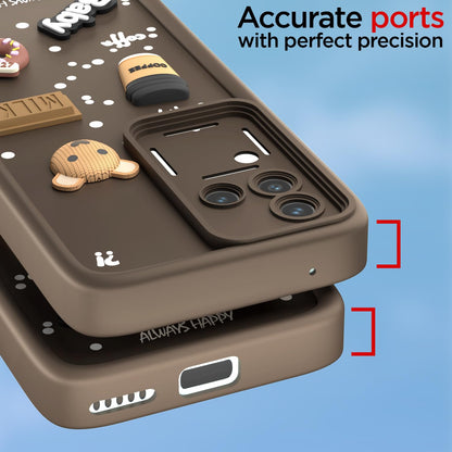 Pikkme brown mobile back cover for Vivo V30/V30 Pro 5G – photo 4
