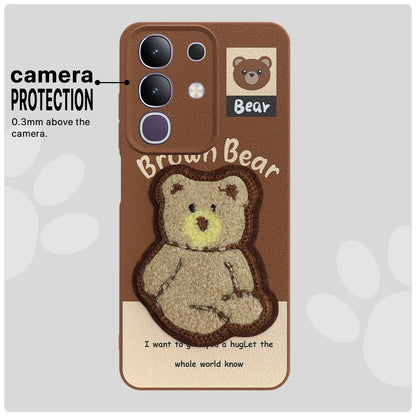 Vivo T4x/iQOO Z10x/Y31 Pro 5G Plush Patch mobile back cover in brown by Pikkme – photo 6