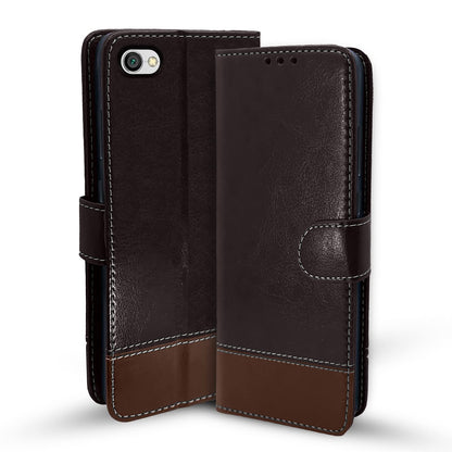 Redmi Y1 Lite flip cover in coffee & brown by Pikkme