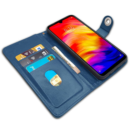 Redmi Note 7/Note 7 Pro/Note 7s Magnetic flip cover in blue button by Pikkme – photo 3