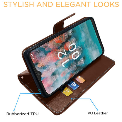 Brown & coffee mobile flip cover for Nokia C12/C12 Pro – Pikkme – photo 5