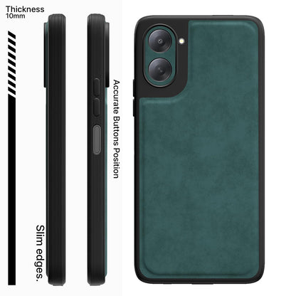 Pikkme green Leather phone cover for Redmi A7 5G – photo 3