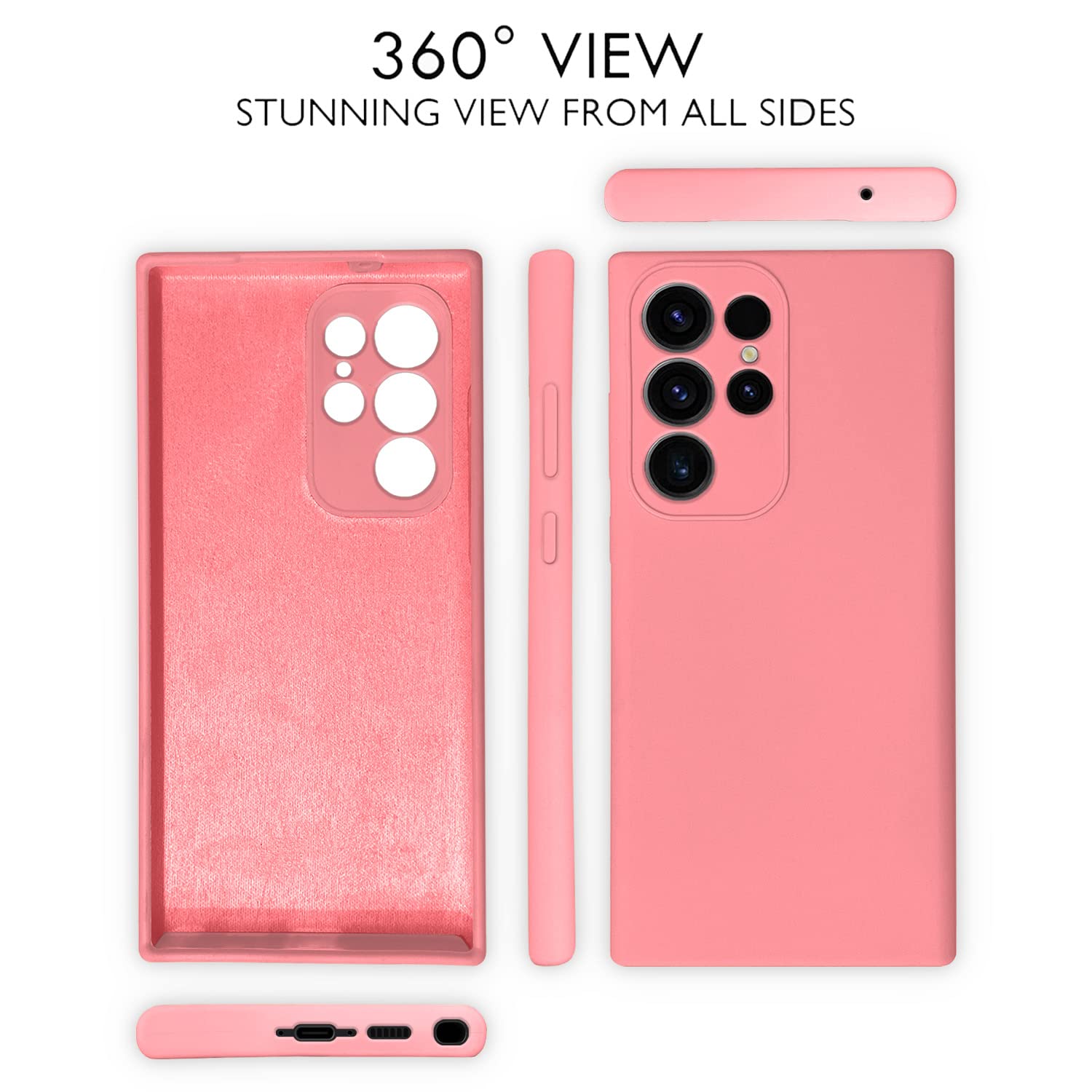 Pikkme pink Soft Silicone mobile back cover for Samsung S23 Ultra 5G – photo 2