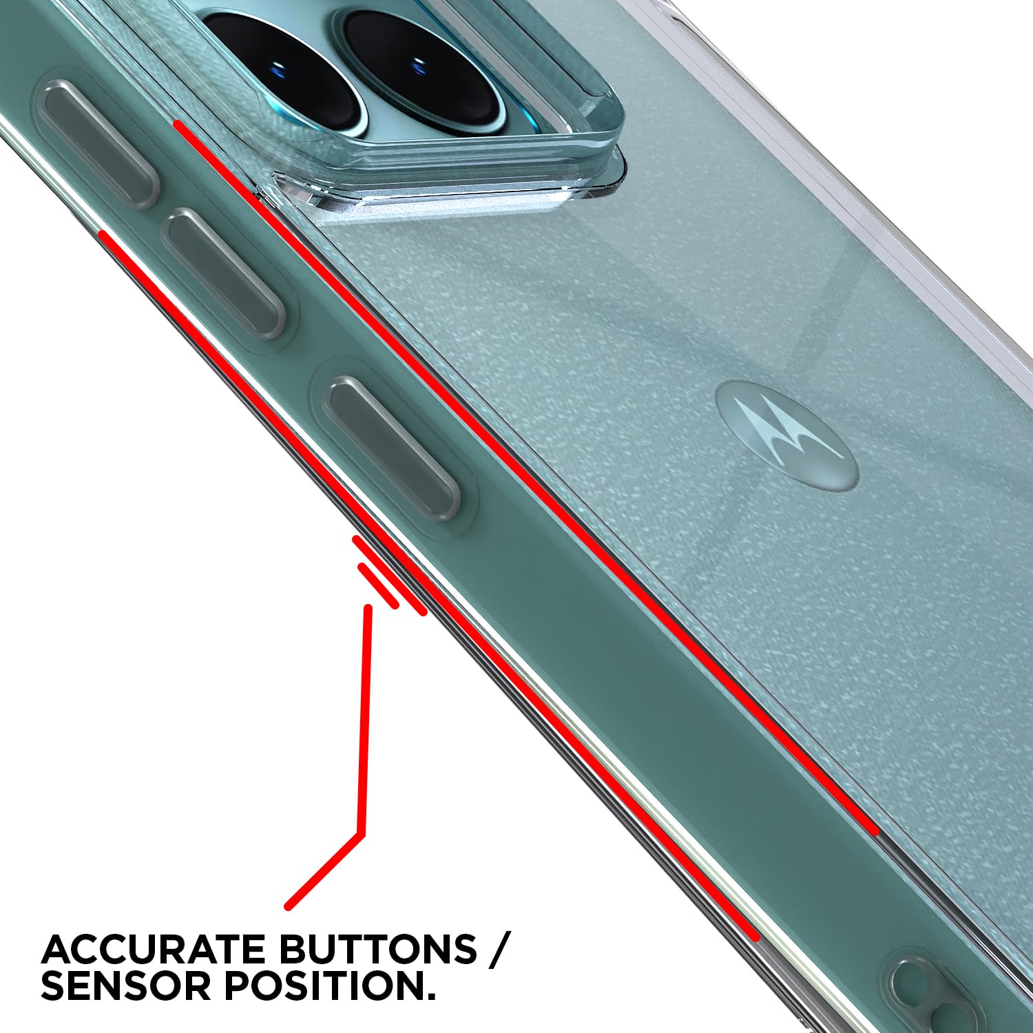 Moto Edge 70 Fusion 5G Clear mobile cover in transparent by Pikkme – photo 6