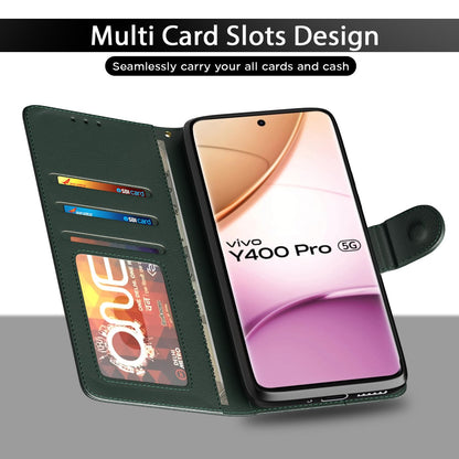 Pikkme Vivo Y400 Pro 5G Vintage Back Cover (Green)