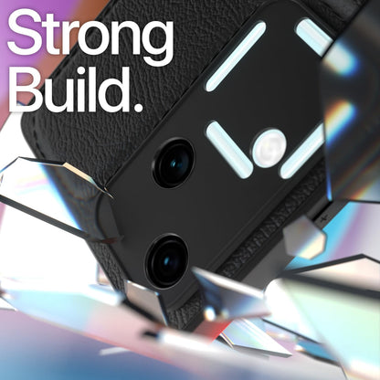 Pikkme Vivo V30 / V30 Pro 5G Leatherback Back Case | Black