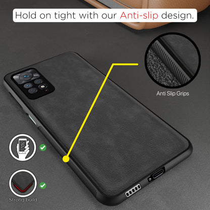 Pikkme Redmi Note 11 Pro/Note 11 Pro Plus 5G Leather grey phone cover – photo 2