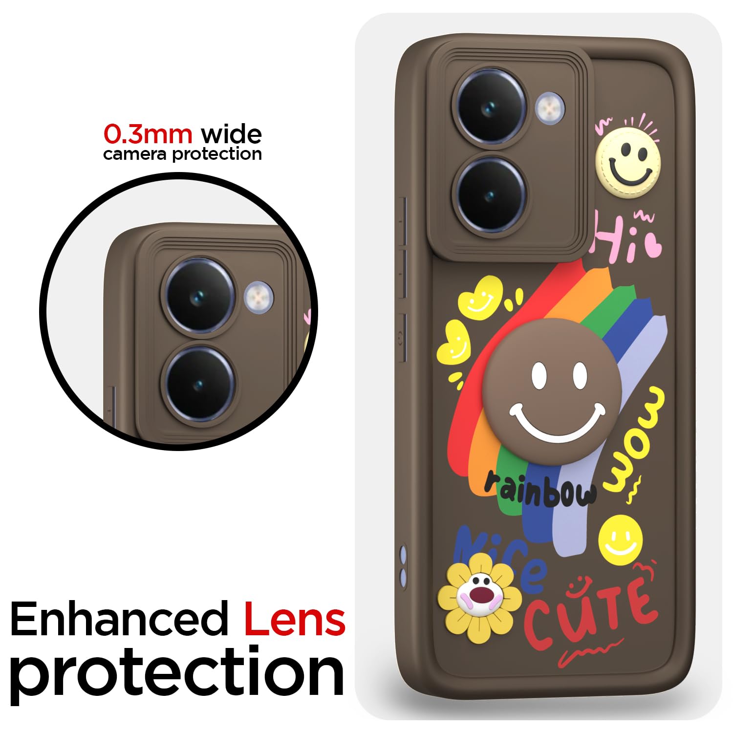 Realme P3 Ultra 5G back cover in brown by Pikkme – photo 5