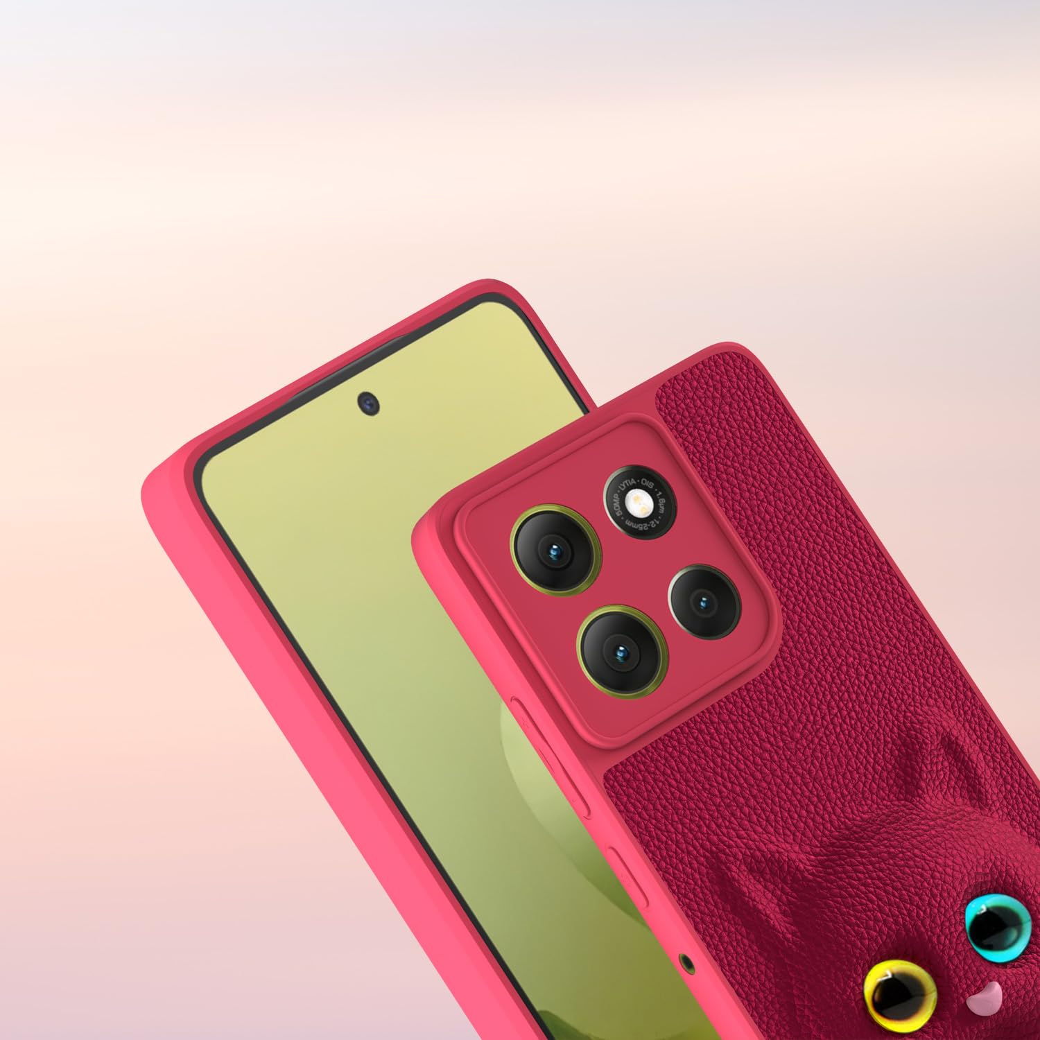 Pikkme pink Cat mobile back cover for Moto G86 Power 5G – photo 7