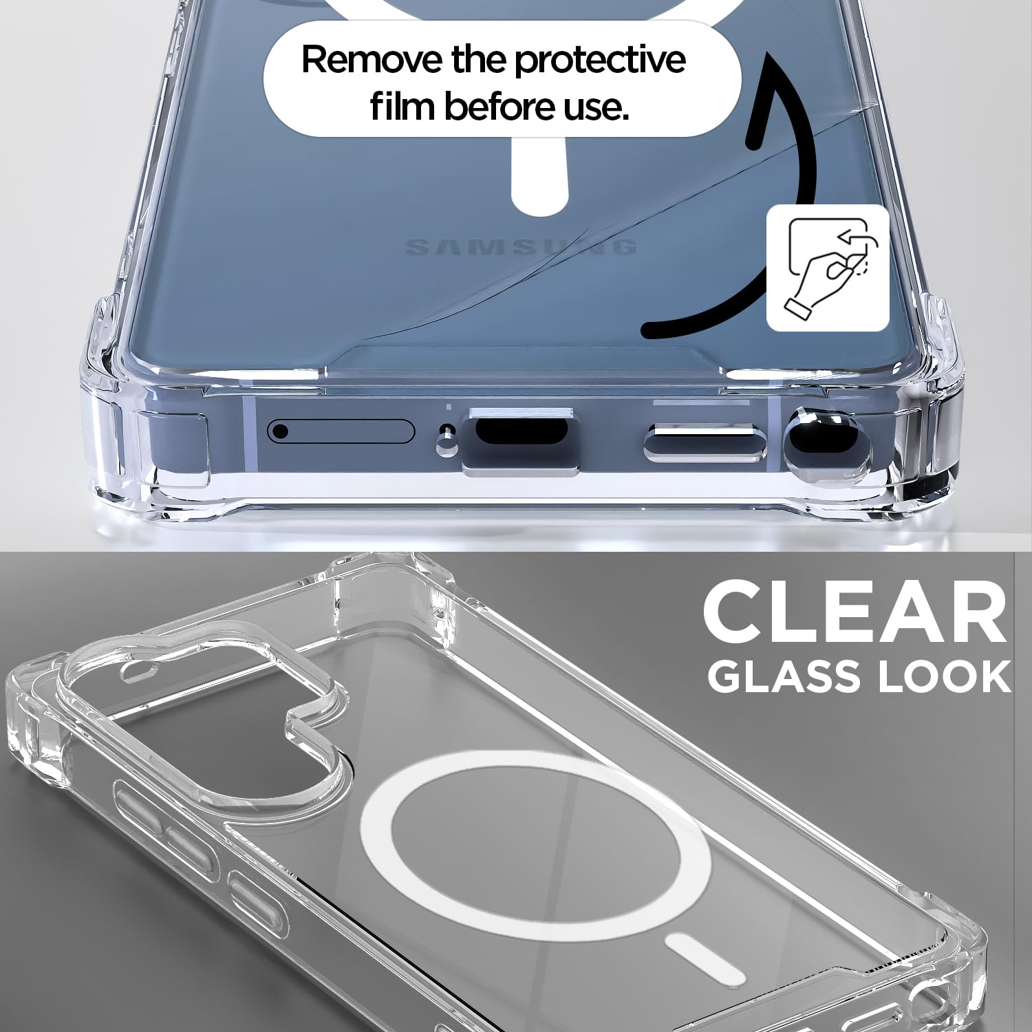 Transparent mag-safe back cover for Samsung S26 Ultra 5G – Pikkme – photo 3