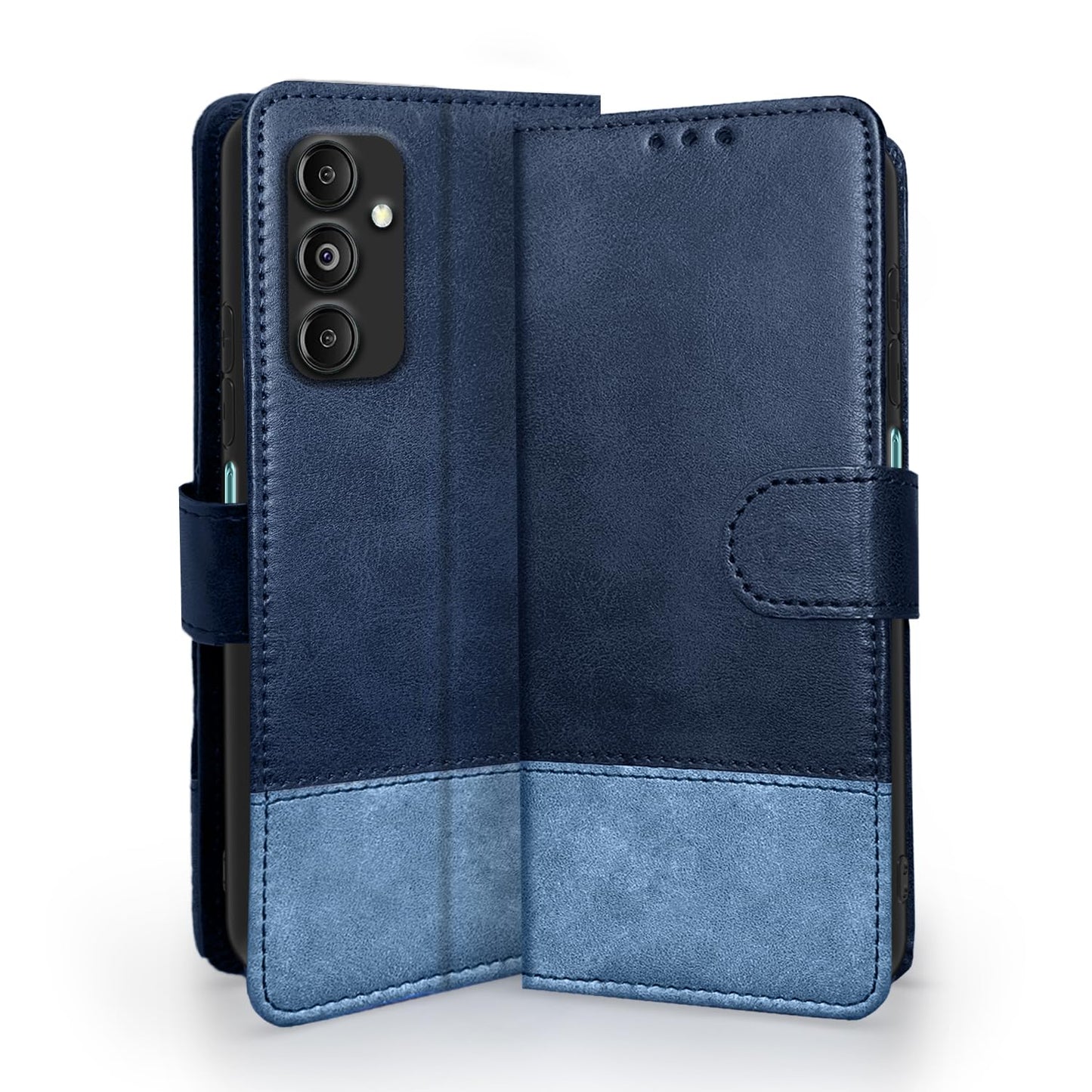 Pikkme Samsung Galaxy M35 5G  Flip Cover (Navy Blue)