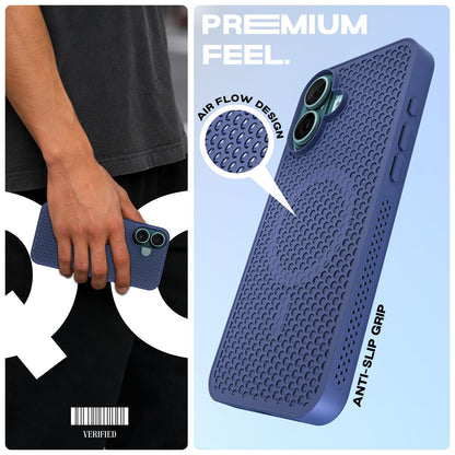 iPhone 16 MagSafe mobile cover in blue by Pikkme – photo 2