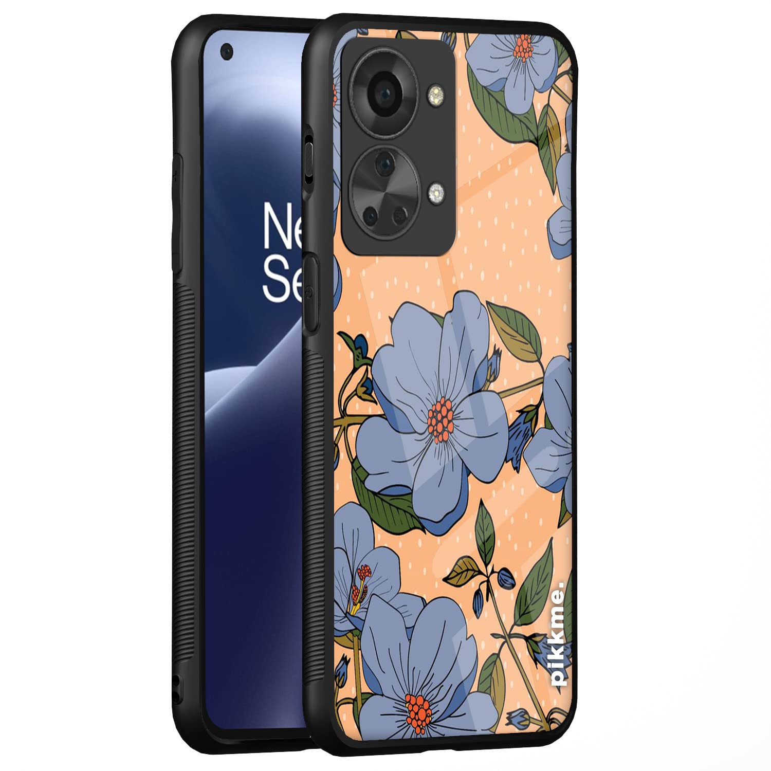 Pikkme Flower mobile back cover for OnePlus Nord 2T 5G