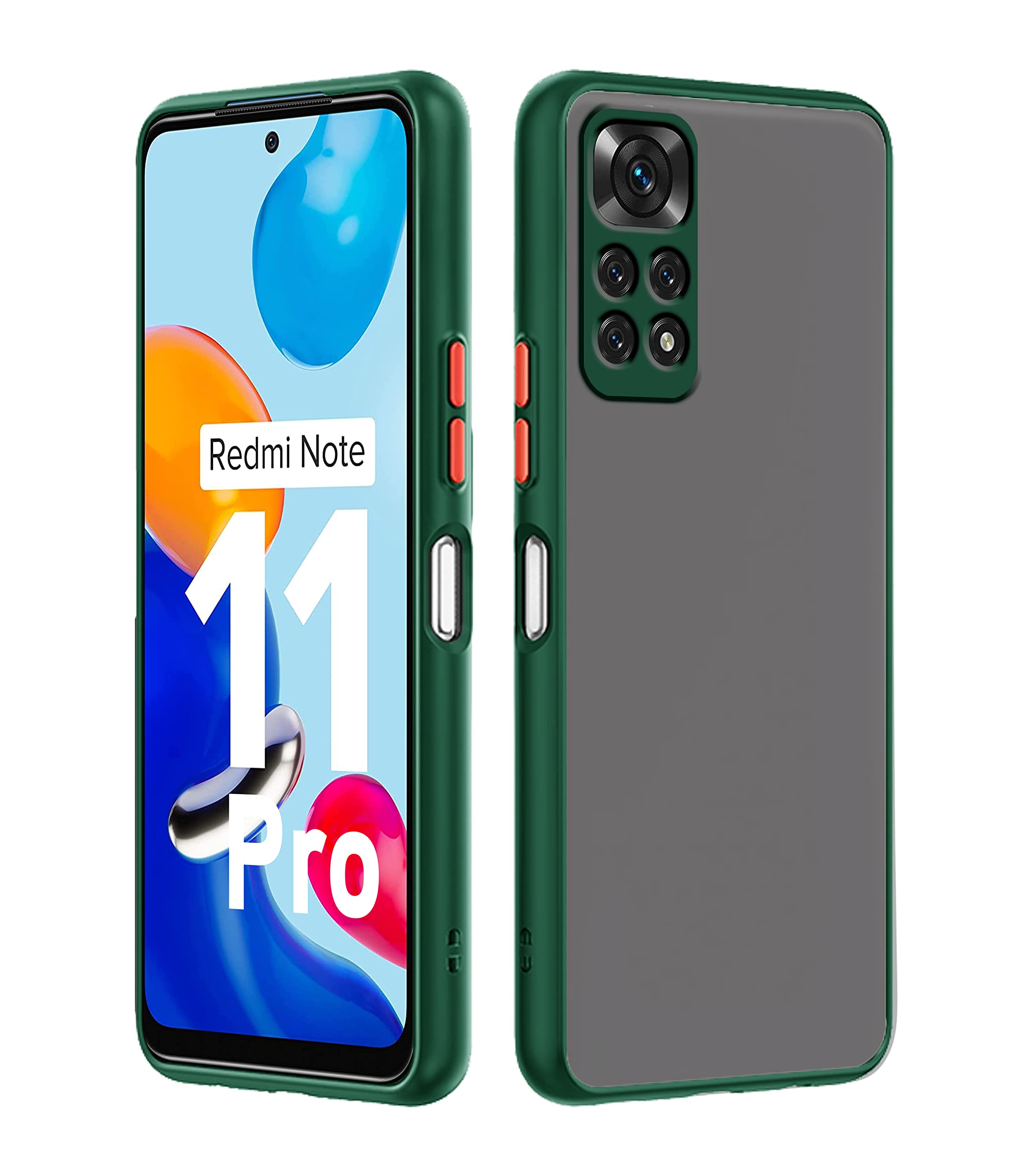 Redmi Note 11 Pro/Pro Plus 5G back cover in green by Pikkme