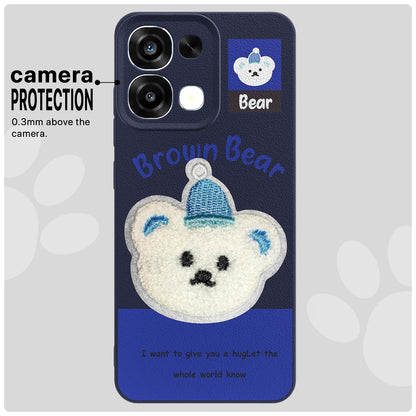 Pikkme blue Plush Patch phone cover for Oppo F31/F33 5G – photo 6