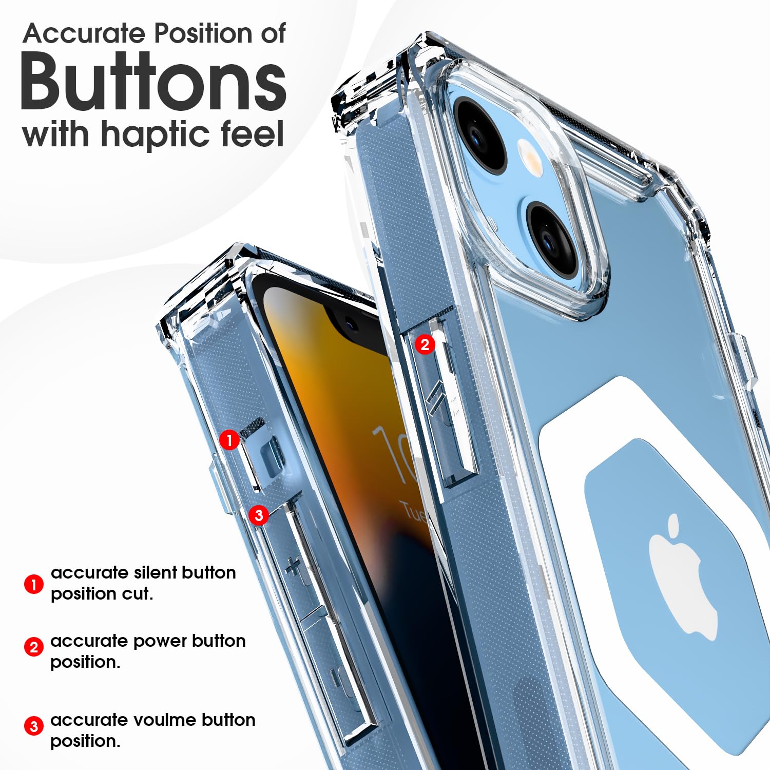 Transparent mag-safe phone cover for iPhone 13/14 – Pikkme – photo 5