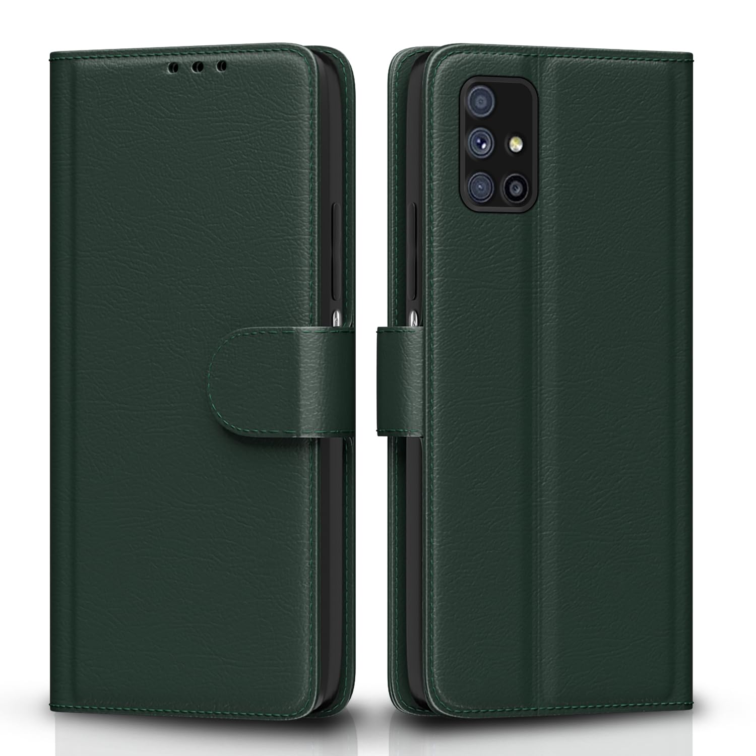 Samsung M51 Wallet flip case in green by Pikkme