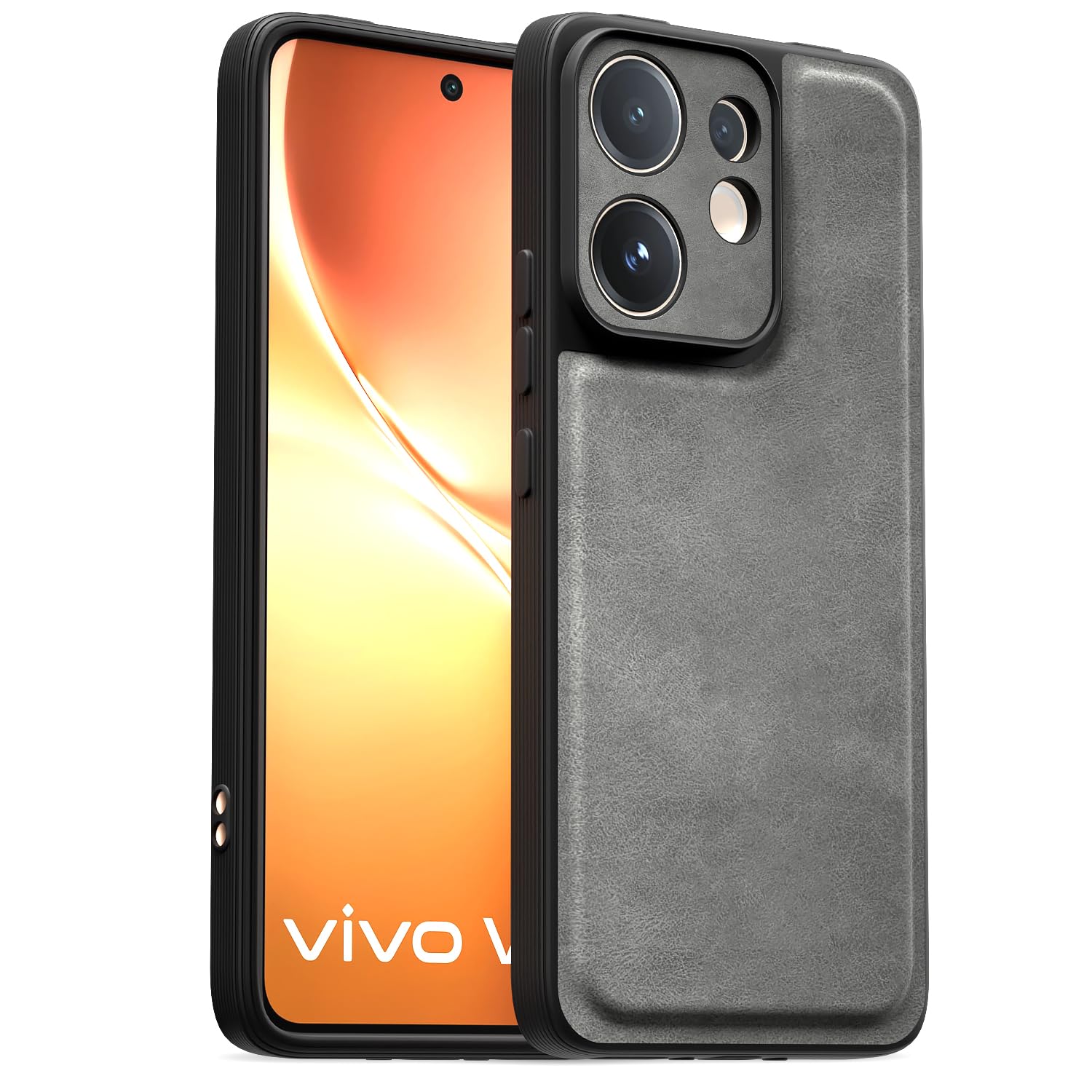 Pikkme grey mobile cover for Vivo V60/T4 Pro 5G
