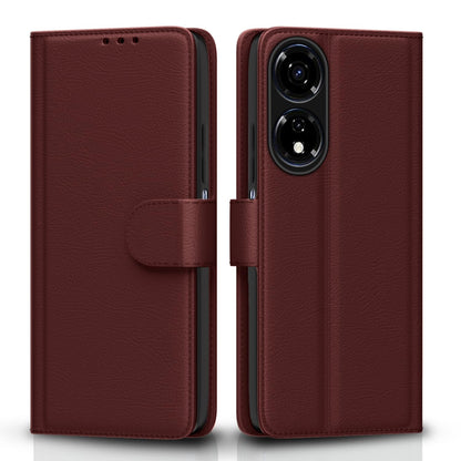 Pikkme brown Wallet flip case for Itel P55 5G