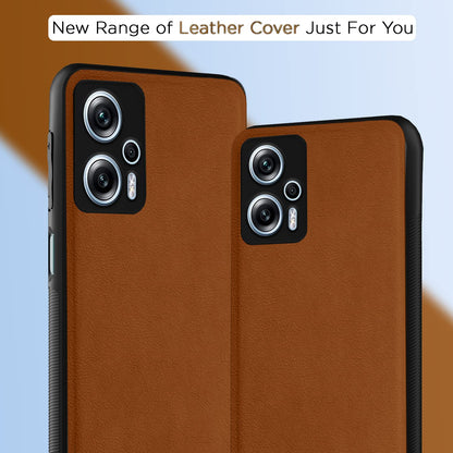 Redmi K50i 5G Leather mobile back cover in camel by Pikkme – photo 7
