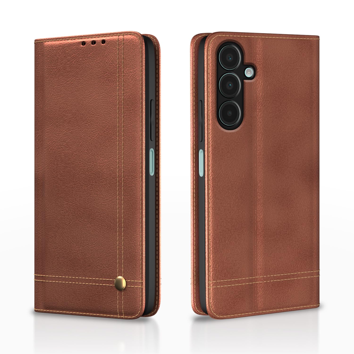 Pikkme Samsung Galaxy A16 5G Premium Magnet Flip Cover (Brown)