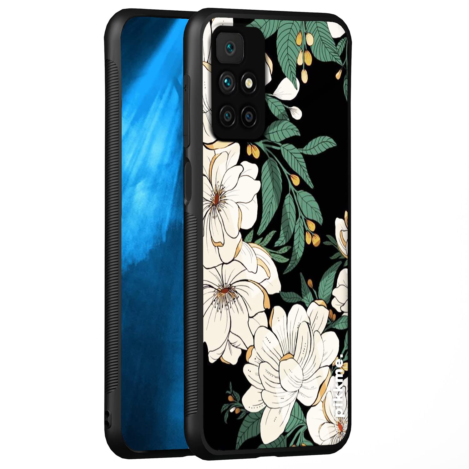 Redmi 10 Prime Flower mobile back cover by Pikkme