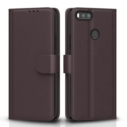 Mi A1 mobile flip cover in coffee by Pikkme