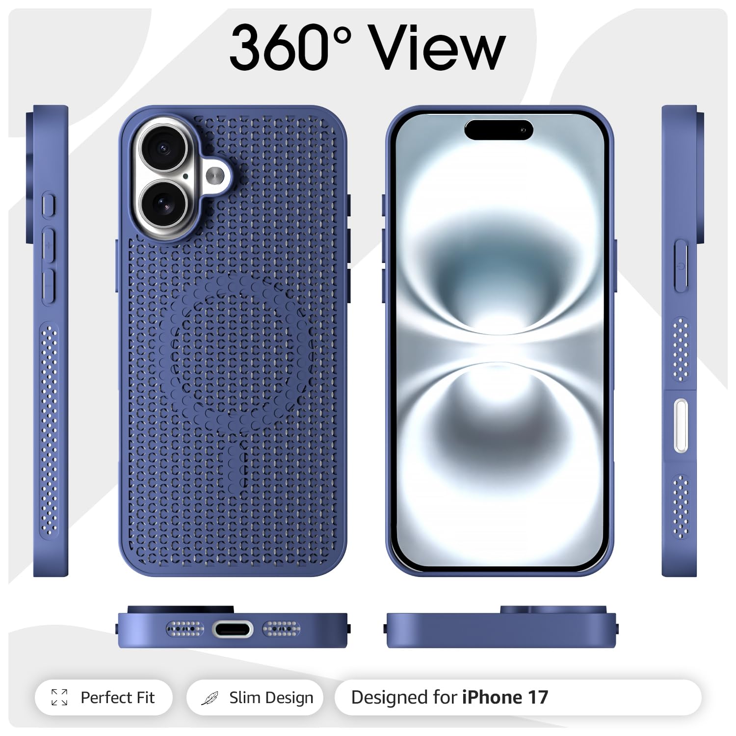 Blue phone cover for iPhone 17 – Pikkme – photo 3