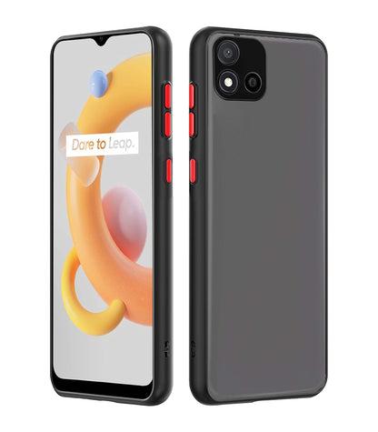 Realme C11 (2021) back cover in black by Pikkme