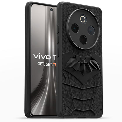 Pikkme Vivo T4 5G / iQoo Z10 5G Shockproof Stylish Cartoon Back Cover (Black)
