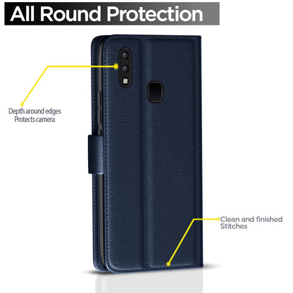 Pikkme Vivo Y91/Y93/Y95 Wallet blue flip cover – photo 4