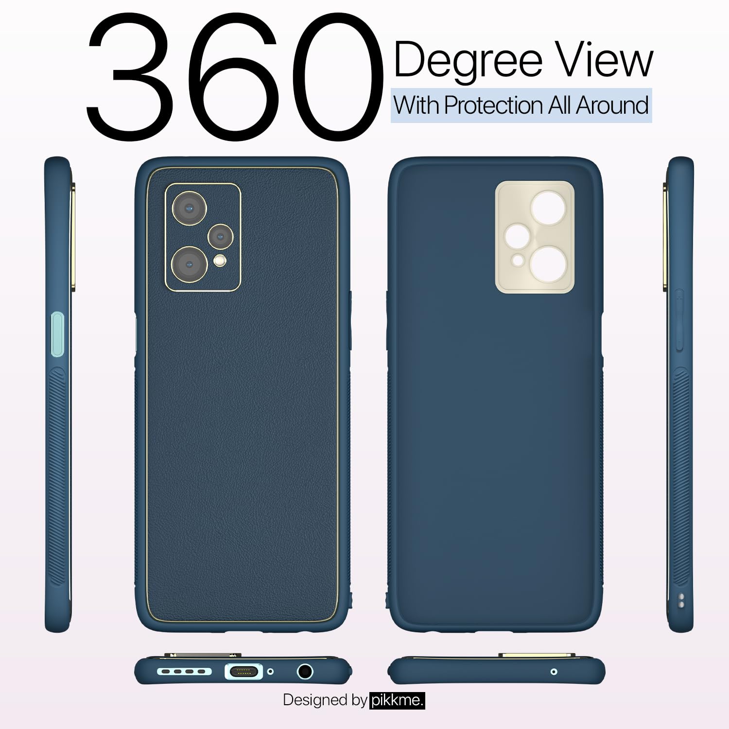 Pikkme OnePlus Nord CE 2 Lite 5G Chrome blue phone cover – photo 2