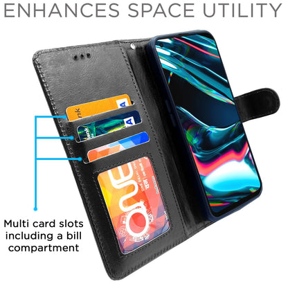Black wallet flip cover for Realme 7 Pro – Pikkme – photo 2