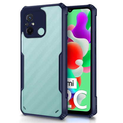 Redmi 12C/Poco C55 Hybrid mobile cover in blue by Pikkme