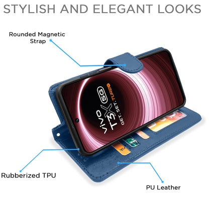 Pikkme blue Wallet flip case for Vivo T3x/Y200i 5G – photo 3