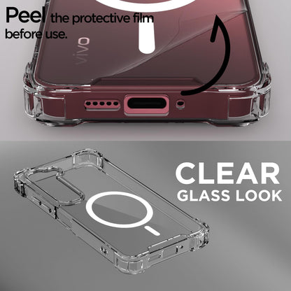 Vivo Y31 5G MagSafe phone cover in transparent mag-safe by Pikkme – photo 3